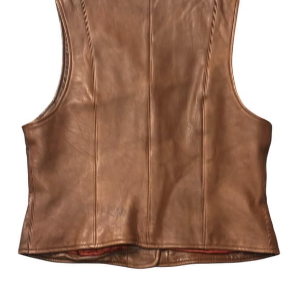 Liz Claiborne Classic Leather Tan Vest - Picture 5 of 5